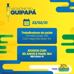 Mais uma atualização do #VacinômetroQuipapá