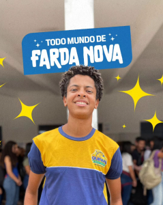 Já tem aluno e aluna da rede municipal de ensino de Quipapá andando pela cidade de roupa nova.