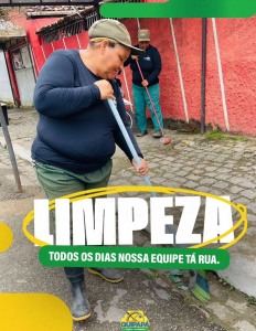 O dia ainda tá escuro e, às 4h da manhã, a equipe da limpeza pública já está de pé dando aquela organizada na nossa cidade.